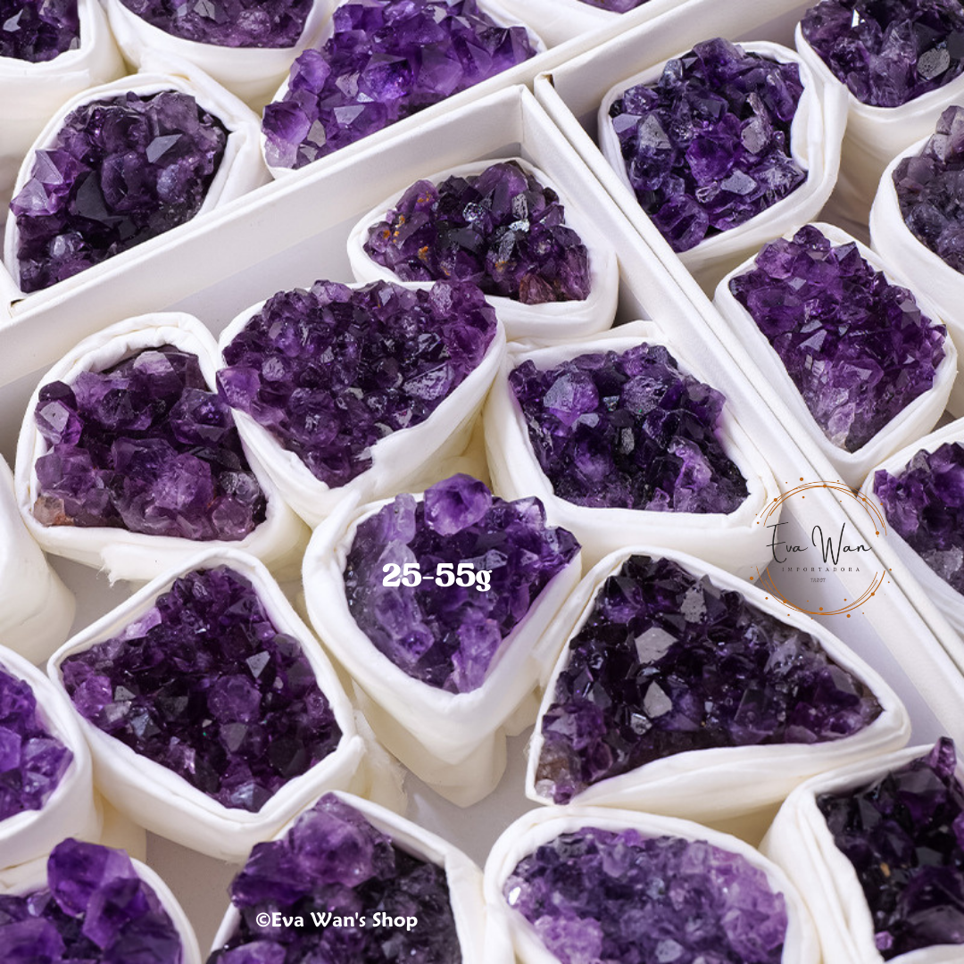A pile of purple crystals