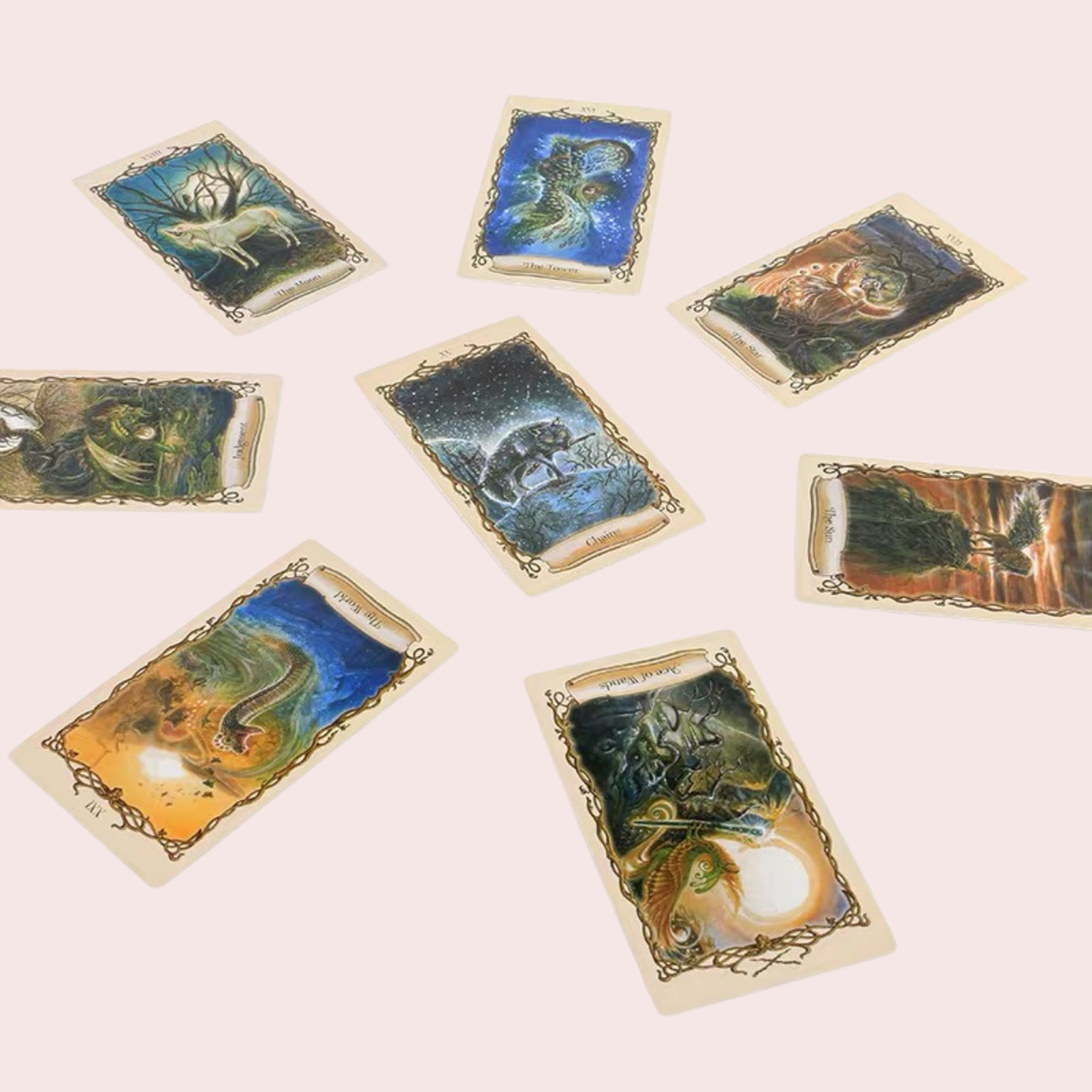 Cartas del Tarot Fantastical Creatures con criaturas de leyenda