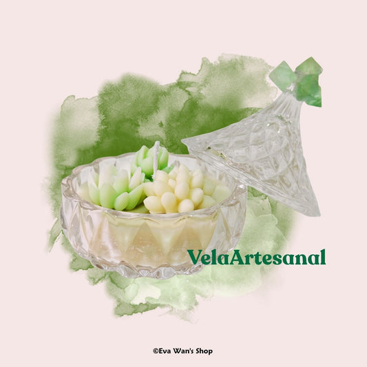 Vela Aromática “Bosque Místico” – Artesanal con Pino, Cedro, Incienso y Pachuli
