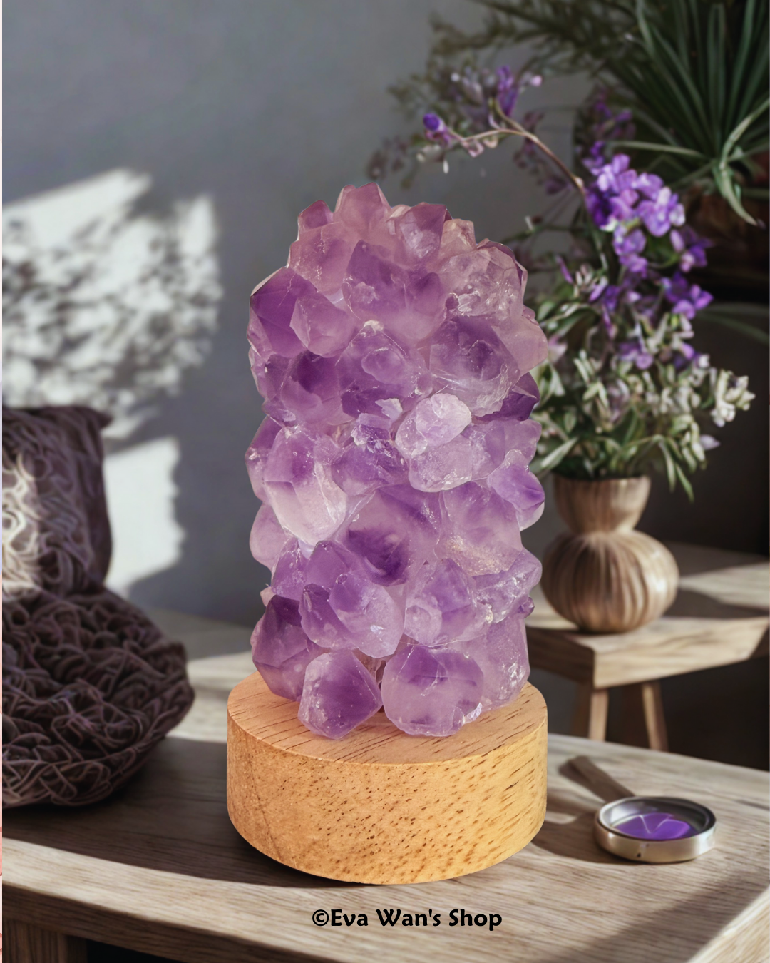 Lámpara de Amatista Natural