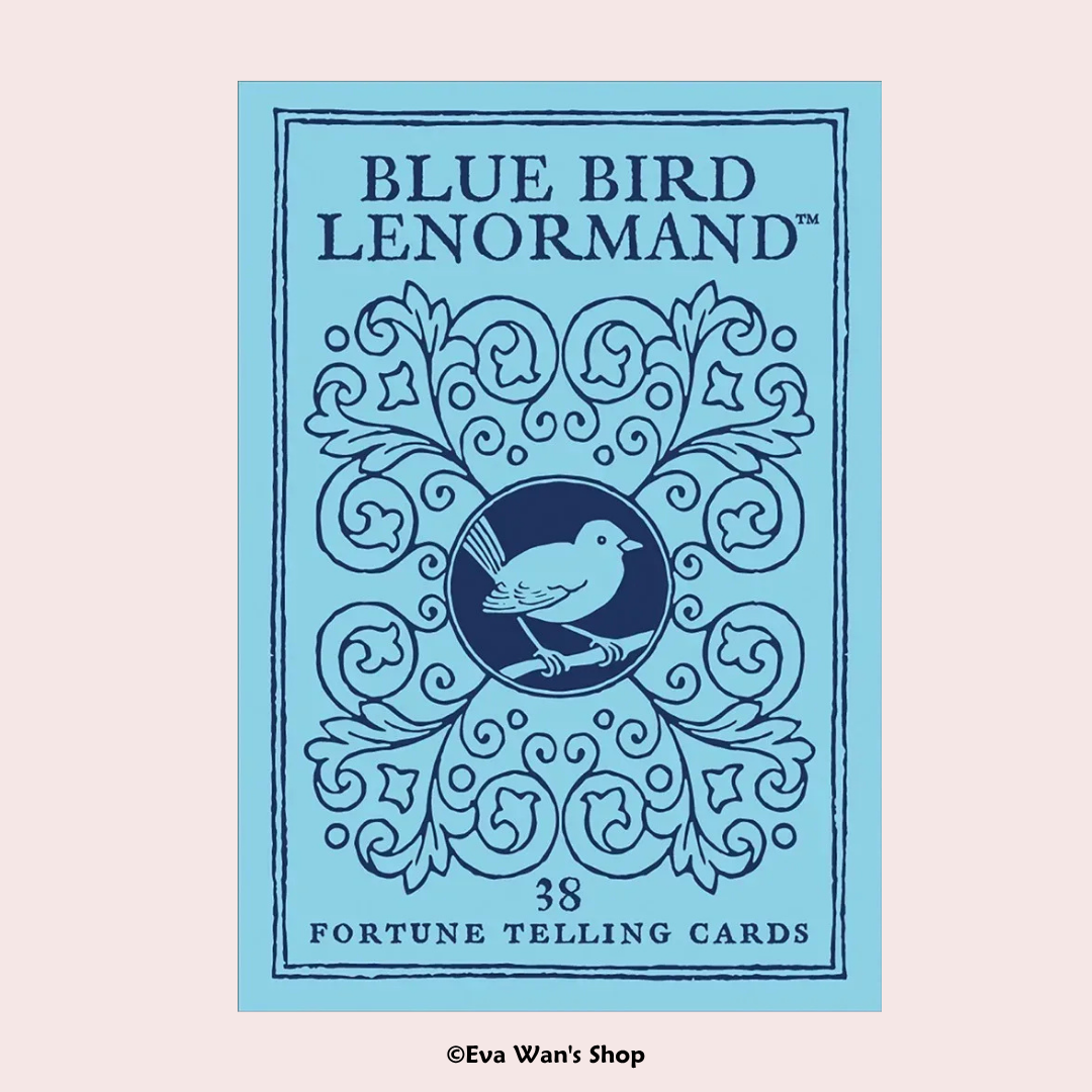 The Blue Bird Lenormand – Baraja Clásica de 38 Cartas con Diseño Elegante