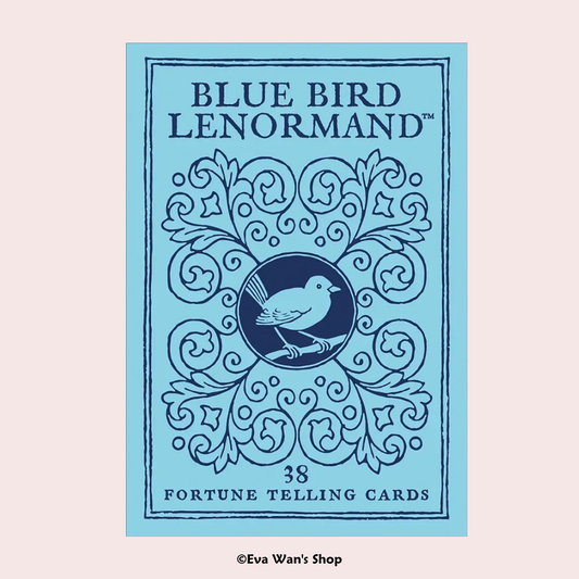 The Blue Bird Lenormand – Baraja Clásica de 38 Cartas con Diseño Elegante