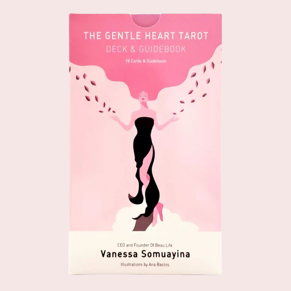Caja del Mazo de Tarot Gentle Heart en tonos rosados