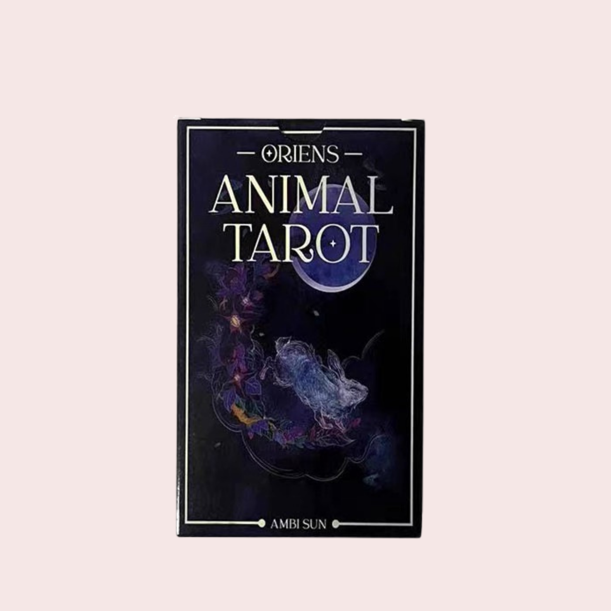 Caja del Mazo de Tarot Animal en tono oscuro
