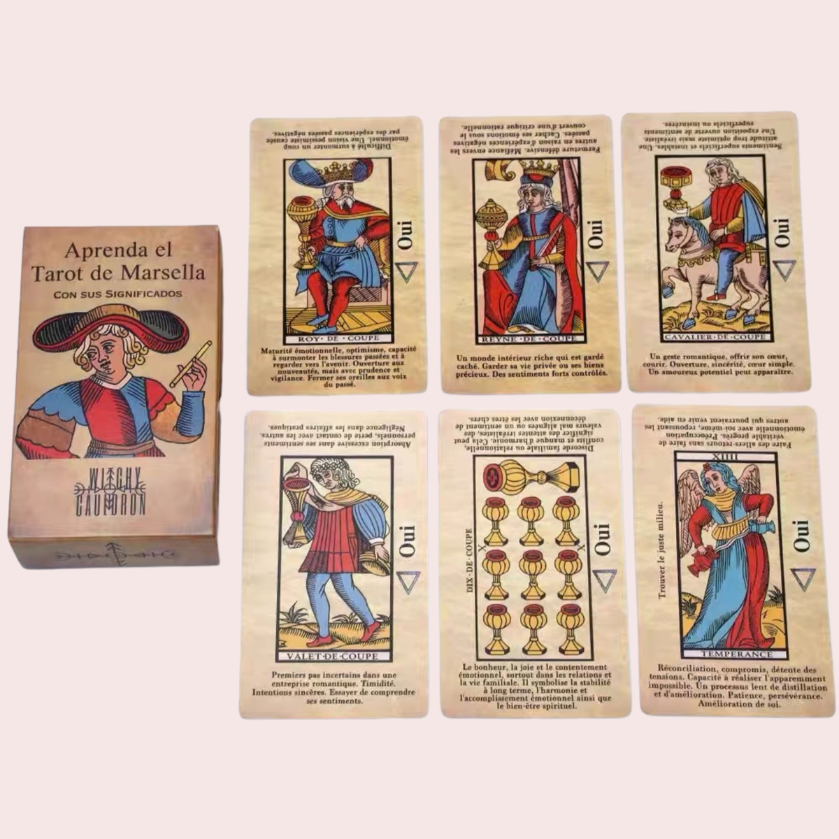 Cartas del Aprenda el Tarot de Marsella