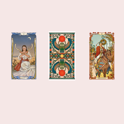 Cartas del Tarot Egyptian Art Nouveau