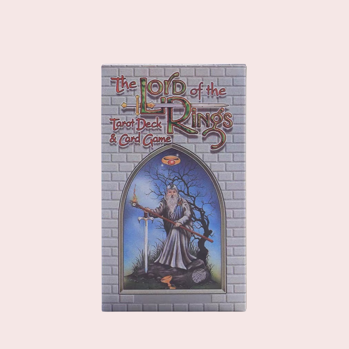 Caja del Mazo de Tarot The Lord of the Rings con un mago ilustrado