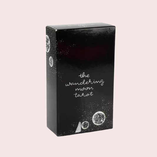 Caja negra del Mazo The Wandering Moon Tarot con fases de la luna