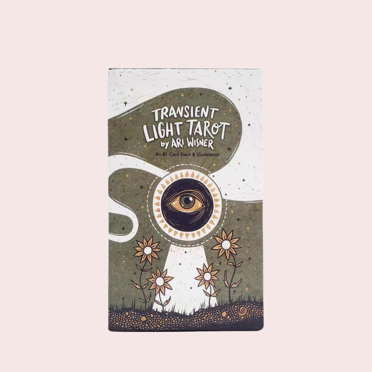 Caja del Mazo de Tarot Transient Light con un ojo dorado
