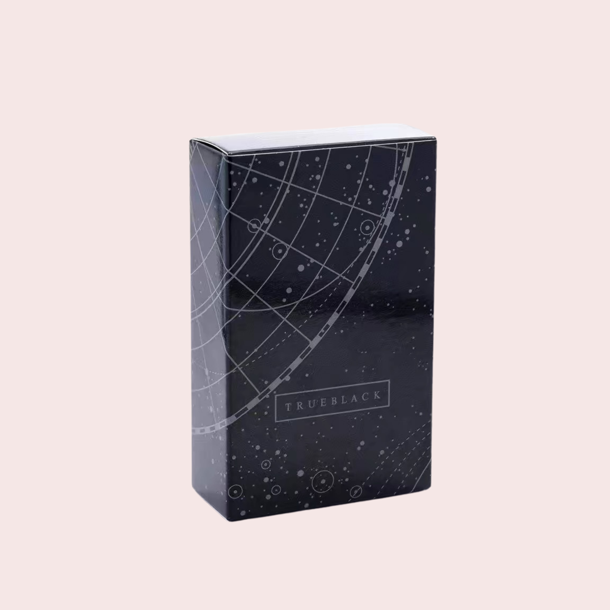 Caja negra del Mazo Trueblack Tarot con constelaciones impresas